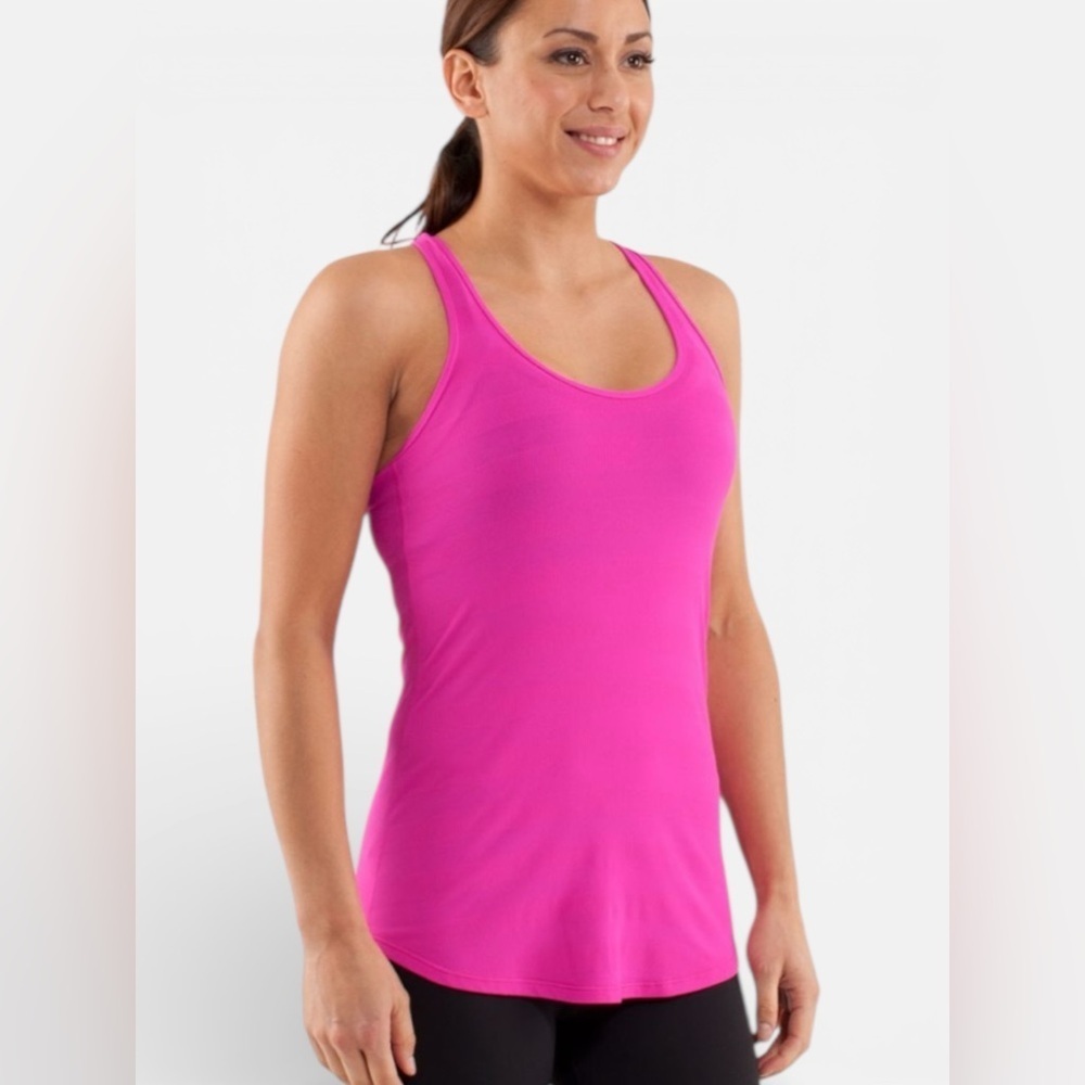 Lululemon Women's Pink Racerback Tank Top.Sz/6